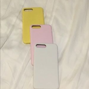 3 pack iPhone 6,7,8 plus silicone cases